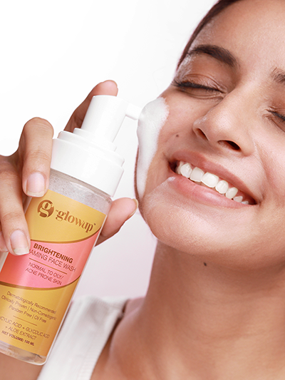 SImple skin care Combo- Hk glowup face wash, brightening moisturiser, brightening sunscreen