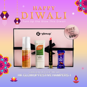HK Glowup Festive Hamper-1: Brightening Foaming Facewash + Organic Invisible Sunscreen + Cherry Red Lip Balm + Choco pack