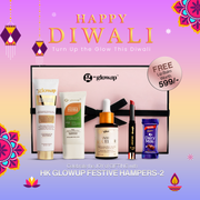 HK Glowup Festive Hamper-2: Brightening Moisturizer + Organic Invisible Sunscreen + Snail Silk Elixir + Cherry Red Lip Balm + Choco pack