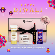 HK Glowup Festive Hamper-3: Brightening Sunscreen + L-Glutathione Capsules + Cherry Red Lip Balm + Choco pack