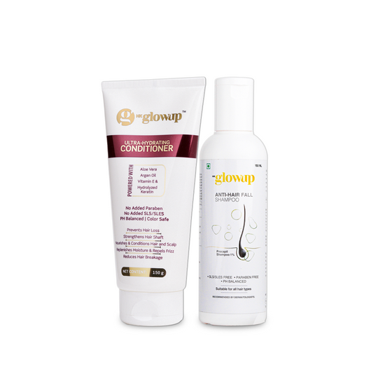 HK Glowup Anti-hair Fall Shampoo & Ultra Hydrating Conditioner Combo