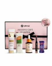 HK Glowup Festive Hamper-2: Brightening Moisturizer + Organic Invisible Sunscreen + Snail Silk Elixir + Cherry Red Lip Balm + Choco pack